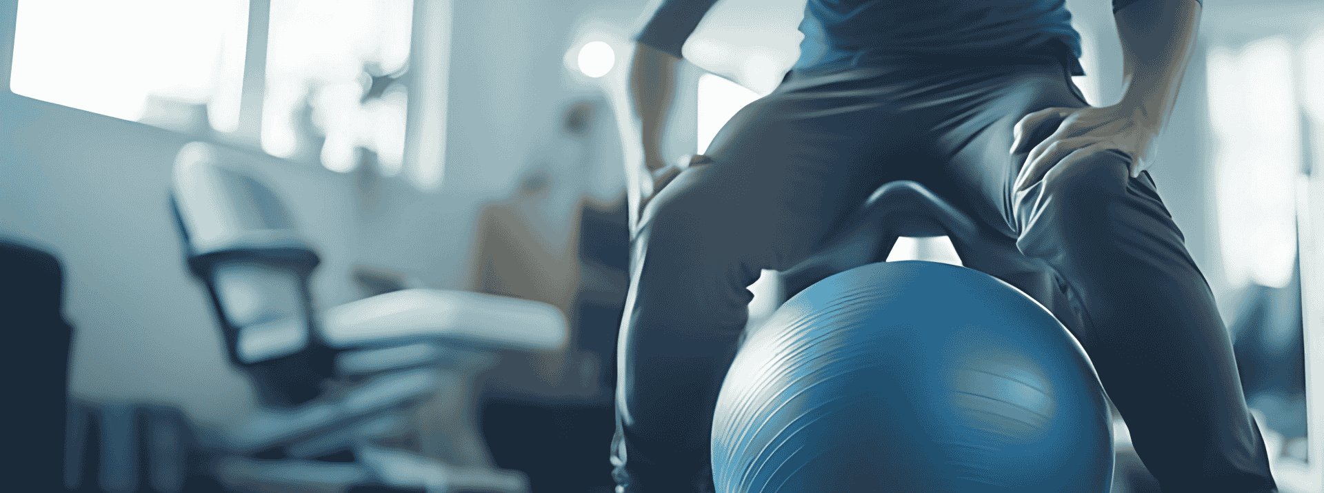 Physiotherapy-services-in-Lahore-knee-balancing-ball